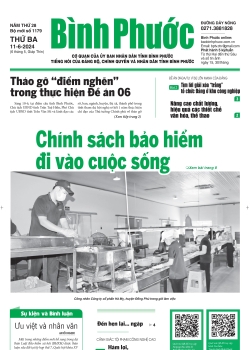 Báo in số 1179 Thứ Ba 11-6-2024 	