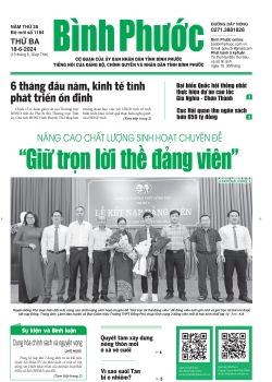 Báo in số 1184 Thứ Ba 18-6-2024 