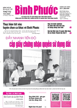 Báo in số 1185 Thứ Tư 19-6-2024 