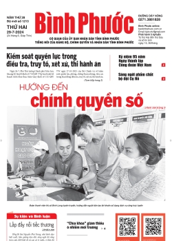 Báo in số 1213 Thứ Hai 29-7-2024 	
