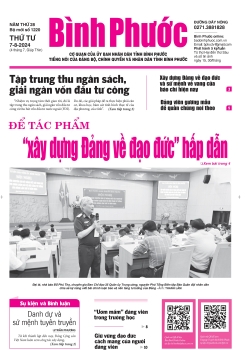 Báo in số 1220 Thứ Tư 7-8-2024 	