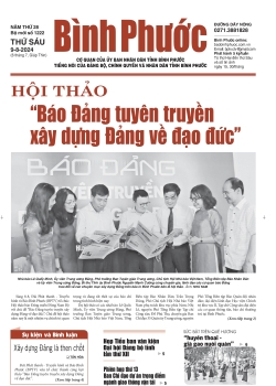 Báo in số 1222 Thứ Sáu 9-8-2024 	