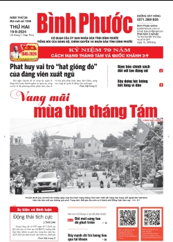Báo in số 1228 Thứ Hai 19-8-2024 	