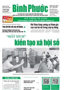 Báo in số 1229 Thứ Ba 20-8-2024 	