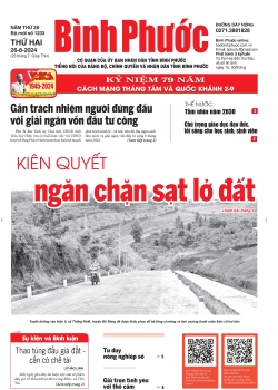 Báo in số 1233 Thứ Hai 26-8-2024 	