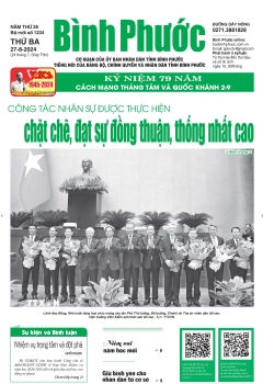 Báo in số 1234 Thứ Ba 27-8-2024 	