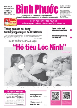 Báo in số 1235 Thứ Tư 28-8-2024 	