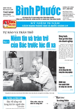 Báo in số 1236 Thứ Năm 29-8-2024 	