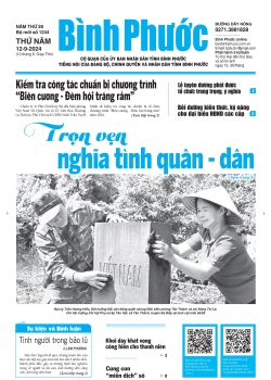 Báo in số 1244 Thứ Năm 12-9-2024 	