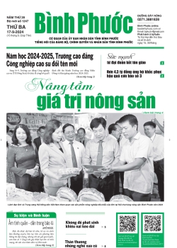 Báo in số 1247 Thứ Ba 17-9-2024 	