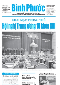 Báo in số 1249 Thứ Năm 19-9-2024 	