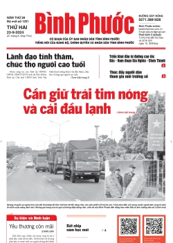 Báo in số 1251 Thứ Hai 23-9-2024 	