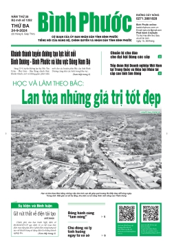 Báo in số 1252 Thứ Ba 24-9-2024 	