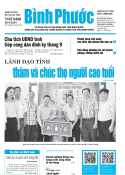 Báo in số 1254 Thứ Năm 26-9-2024 	