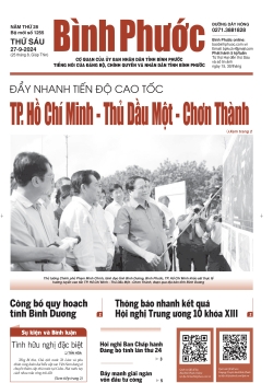 Báo in số 1255 Thứ Sáu 27-9-2024 	