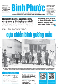 Báo in số 1259 Thứ Năm 3-10-2024 	