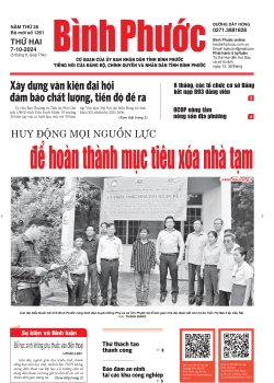 Báo in số 1261 Thứ Hai 7-10-2024 	