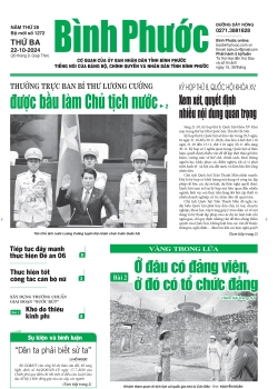 Báo in số 1272 Thứ Ba 22-10-2024 	