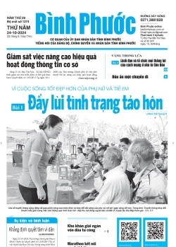 Báo in số 1274 Thứ Năm 24-10-2024 	