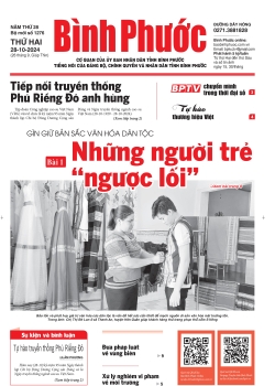 Báo in số 1276 Thứ Hai 28-10-2024 