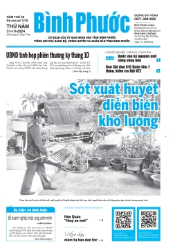 Báo in số 1279 Thứ Năm 31-10-2024 
