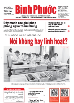 Báo in số 1281 Thứ Hai 4-11-2024 	