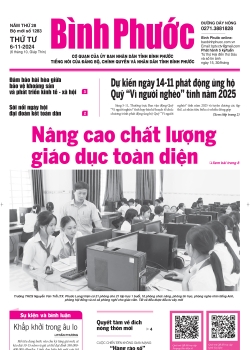 Báo in số 1283 Thứ Tư 6-11-2024 	