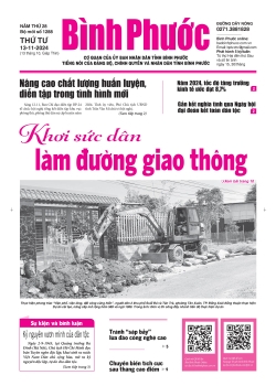 Báo in số 1288 Thứ Tư 13-11-2024 	