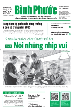 Báo in số 1302 Thứ ba 3-12-2024 	