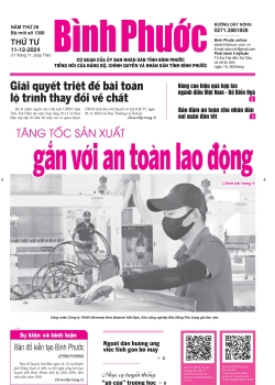 Báo in số 1308 Thứ Tư 11-12-2024 	