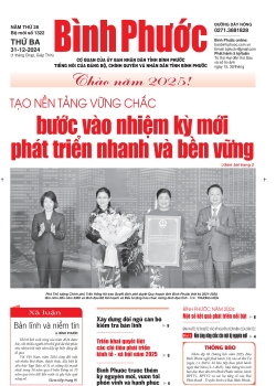 Báo in số 1322 Thứ Ba 31-12-2024 	