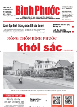 Báo in số 1330 Thứ Hai 13-1-2025 	
