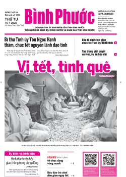 Báo in số 1332 Thứ Tư 15-1-2025 	