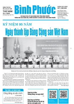 Báo in số 1338 Thứ Năm 23-1-2025 	