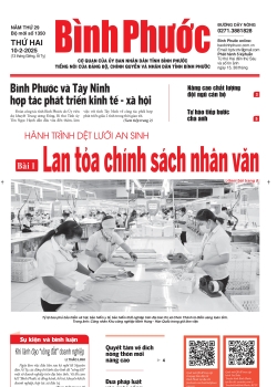 Báo in số 1350 Thứ Hai 10-2-2025 	