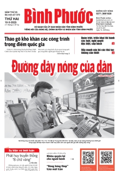Báo in số 1370 Thứ Hai 10-3-2025 	