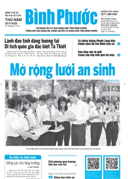 Báo in số 1378 Thứ Năm 20-3-2025 	