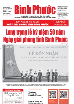 Báo in số 1380 Thứ Hai 24-3-2025 	