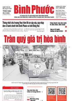Báo in số 1404 Thứ Hai 28-4-2025 	