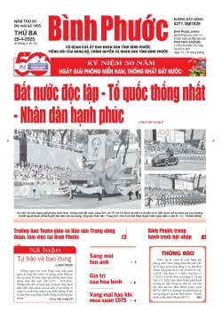 Báo in số 1405 Thứ Ba 29-4-2025 	