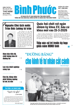 Báo in số 1419 Thứ Năm 22-5-2025 	