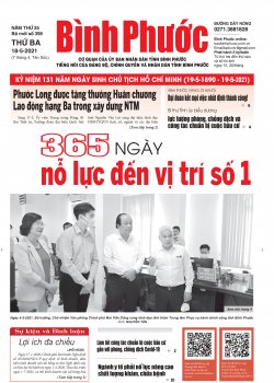 Báo in số 398 Thứ Ba 18-5-2021