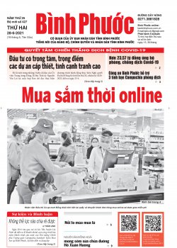 Báo in số 427 Thứ Hai 28-6-2021