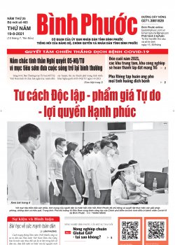 Báo in số 465 Thứ Năm 19-8-2021 