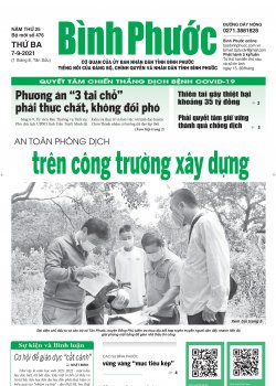 Báo in số 476 Thứ Ba 07-9-2021 