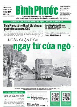 Báo in số 481 Thứ Ba 14-9-2021 