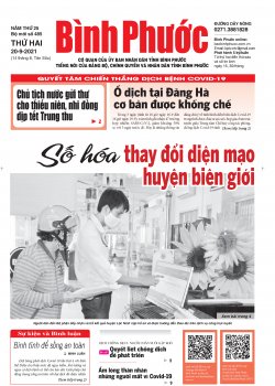 Báo in số 485 Thứ Hai 20-9-2021