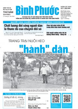 Báo in số 488 Thứ Năm 23-9-2021 