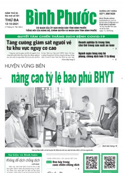 Báo in số 501 Thứ Ba 12-10-2021 