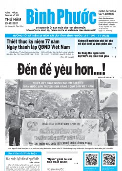 Báo in số 553 Thứ Năm 23-12-2021 